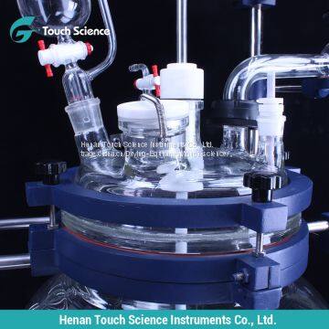 Cheapest Price of Laboratory Rotating 100L Double Layer Glass Reactor photo-4