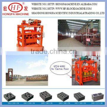 Ghana QTJ4-40B brick making machine,concrete hollow block machine,flyash brick machinery