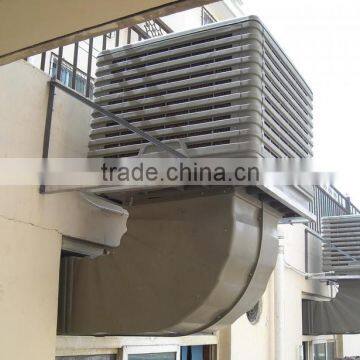 Water cooled industrial fan evaporative air conditioner with cooling pad water air cooler