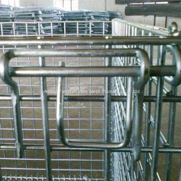 Folding steel wire storage cage