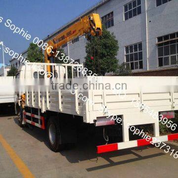 Dongfeng 8x4 Truck With Crane,truck With Loading Crane,crane Truck With Flatbed photo-4