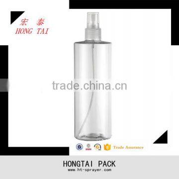 transparent PET fine mist spray bottle for shampoo