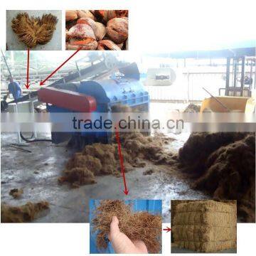 How to make fiber for making mattress, pulp and papers -- EFB long fiber crusher