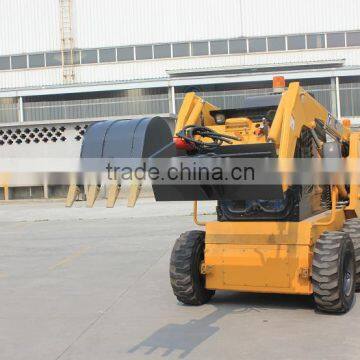 mini skid steer loader mounted hole digger attachment for sale