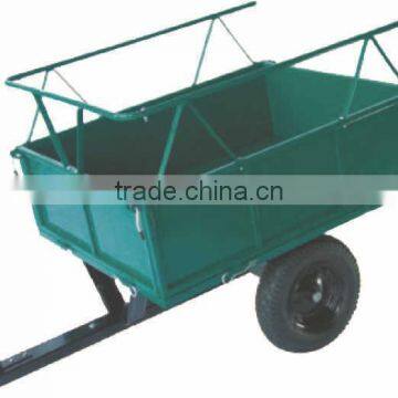 Heavy-duty trailer,Trailer Dump Cart,Farm & Ranch 450Kg Capacity Steel Dump Cart