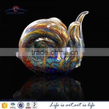 Hand made antique small snail funny Murano glass animal figurines