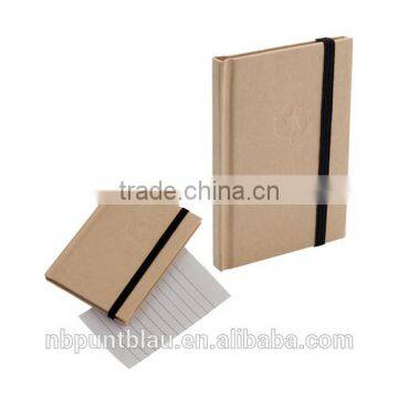 notebook with hardcover and elastic band,ecofriendly notebook