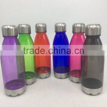 Clean transparent plastic water cola bottle 750ml