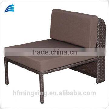 6-piece Outdoor Patio Resin Wicker Half-moon Shape Sectional Sofa Furniture Set photo-4