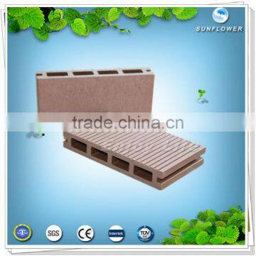 Long Lifetime Wood Plastic Composite Wooden Garden Decking /outdoor Flooring photo-3