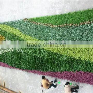 Home and outdoor decoration synthetic cheap artificial vertical green grass wall E08 04B09