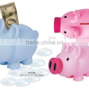 Cute design PVC piggy coin bank/money box with big nose