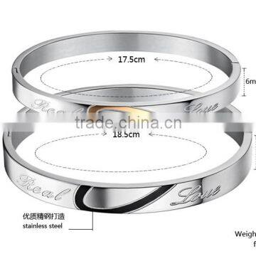 SLGH611 Women Men Jewelry Gift Stainless Steel Bangle photo-6