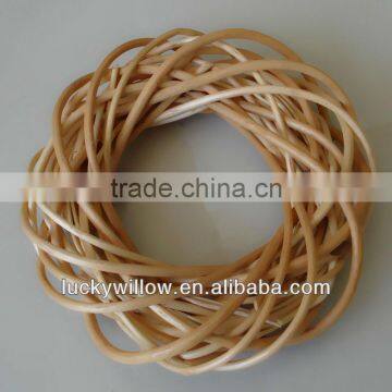 round decorative willow garland for garden decoration(factory provide)