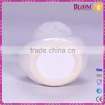 White Ceramic Craft Decoration Flower Vase Stand photo-6