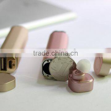 New Luxury Aluminum Power Bank With Bluetooth Headset for Promotion Gift photo-3