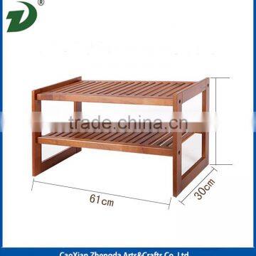 High Class Walnut Wood Shoe Rack photo-2
