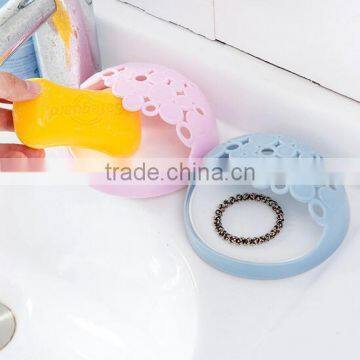 Hanging Soap Holder Plastic Soap Holder Soap Dish Holder Over Sink Shelf With Suckers photo-4