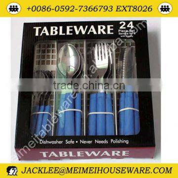 Special design:24pcs stainless steel cultery