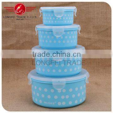 High quality round plastic preservation box / storage box with lid /Crisper