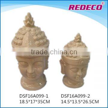 2017 whosale ceramic buddha head stutue