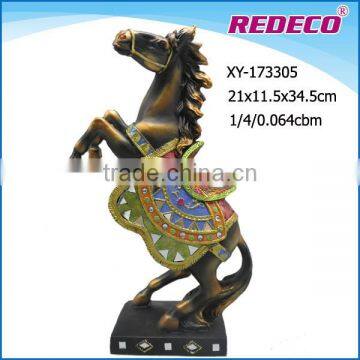 new arrival antique folk art resin horse statue for sale