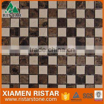Natural Marble stone square pattern mosaic tile