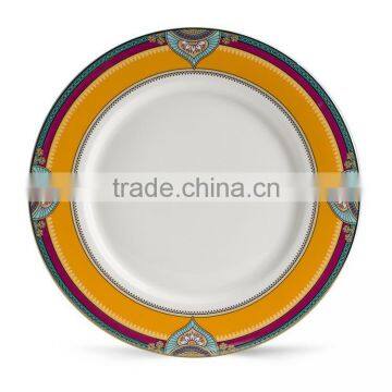 New Product Luxury 12" Gold Rim Bone China Charger Plates photo-3