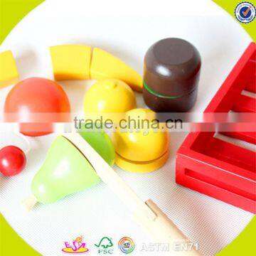 Wholesale Simulation Wooden Fruit Baby Toy DIY Cutting Child Toy Role Play Knife Wooden Fruit DIY Toy W10B122 photo-2