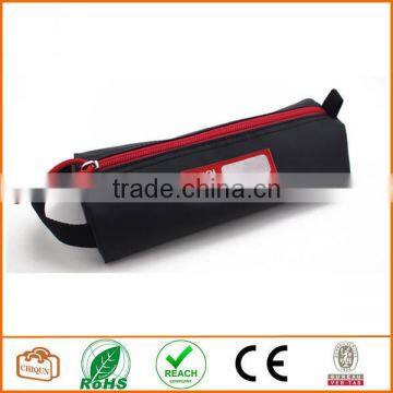 Tarpaulin Name Tag Small Pencil Case Pouch (Black)