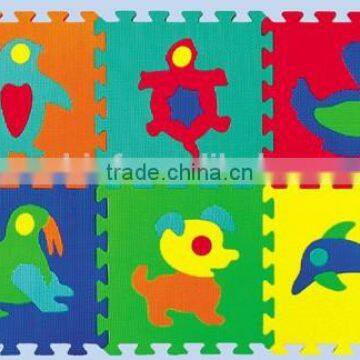 Non-toxic, Durable Baby EVA Foam Puzzle Mat - Animals, Numbers, Fruits, Vehicles, Geo Shapes photo-2