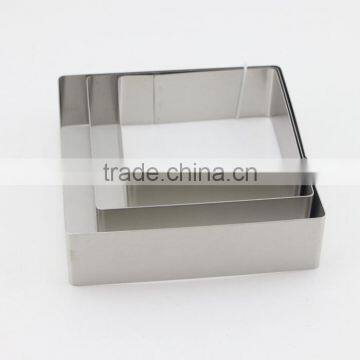 3 Sizes Stainless Steel Rectangular Molding Baking Cake Tools Pastry Rings photo-6