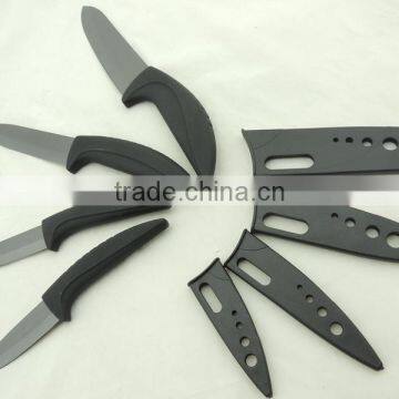 Hot Selling Wholesale 4 Pieces Set Kitchen Ceramic Knives JF012