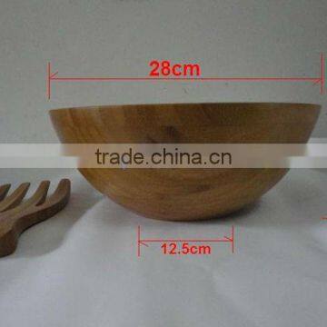Good Selling Bamboo Salad Bowl With Salad Servers