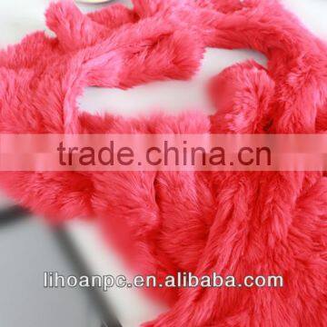 rex rabbit fur scarf