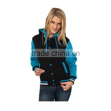 Ladies Hooded College Jacket photo-2