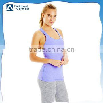 purple tank top fitness ladies plain tank top factory