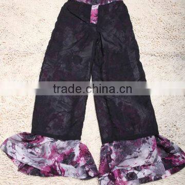 New Arrival Fashion Summer Floral Print Ladies Chiffon Culotte Pants photo-5