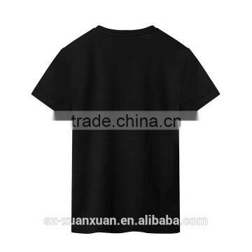 2016 Wholesale Summer Black Slim Printing O-neck Men T-shirt