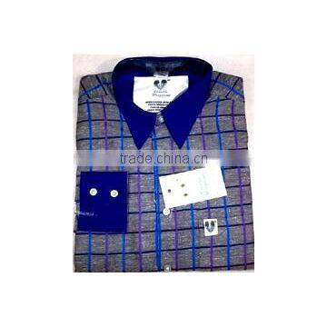 MENS EXECUTIVE FULL SLEEVES POLY COTTON CHECKS SHIRTS photo-6