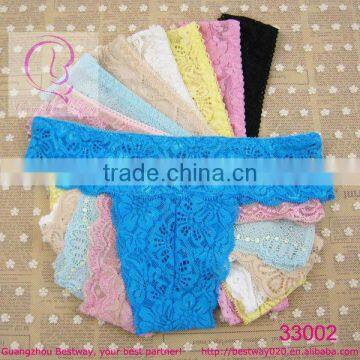 Wholesale fancy lace thongs g strings mix color & pattern cute thongs