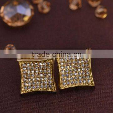 LSE855 screw back men earrings jewelry zircon