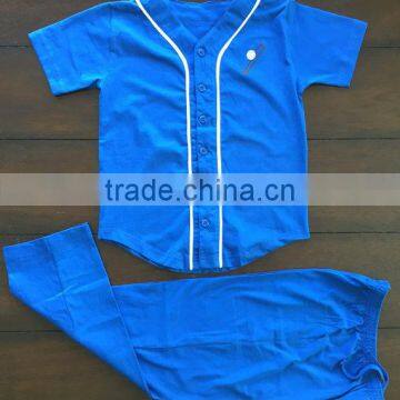 2017 Custom Kids Plain Pajamas Sleepwear With Embroidered photo-3