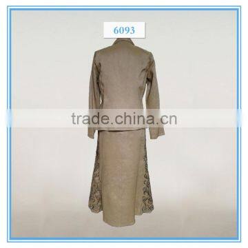 Ladies Jacket and Skirt Business Embroidery Design Suit photo-2