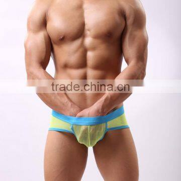 MGOO New Arrival Band Mens Sexy Mesh Brief Short For Gays Transparent Jocks Thongs MB018 photo-5
