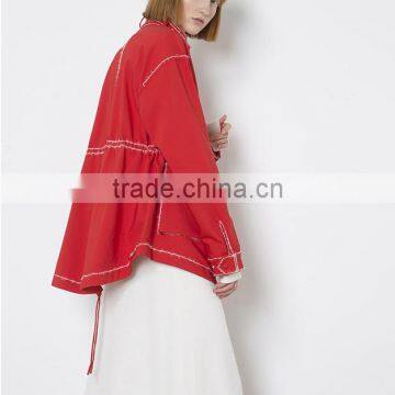 High Quality Latest Design Custom Design Red Jacket Women photo-3