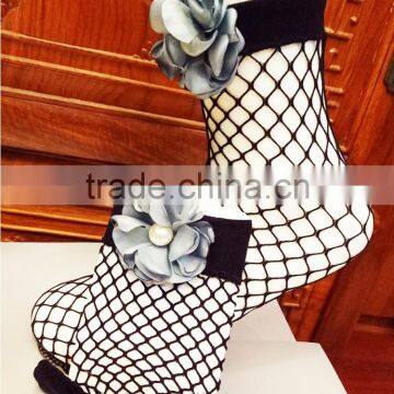 WS-40 2017 Fashion Fishnet Socks 2017 New Hot Women Sexy Lace Fishnet Net Plain Top-Ankle Short Socks With Flower photo-5