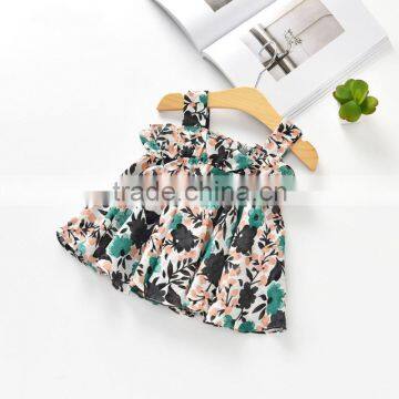 S33561W 2017 Summer Baby Girls Blouse Child Tutu Ruffles Sleeveless Girl Tops photo-4