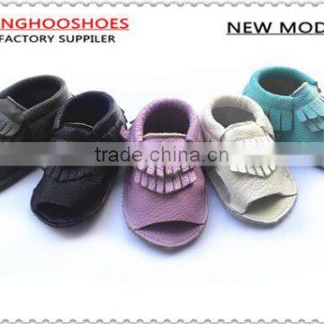 2016 wholesale baby summer moccasin sandals accepting pre-order