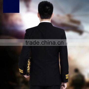 China OEM Suppliers Airport Work Men Pilot Uniforme Airline Uniform photo-5